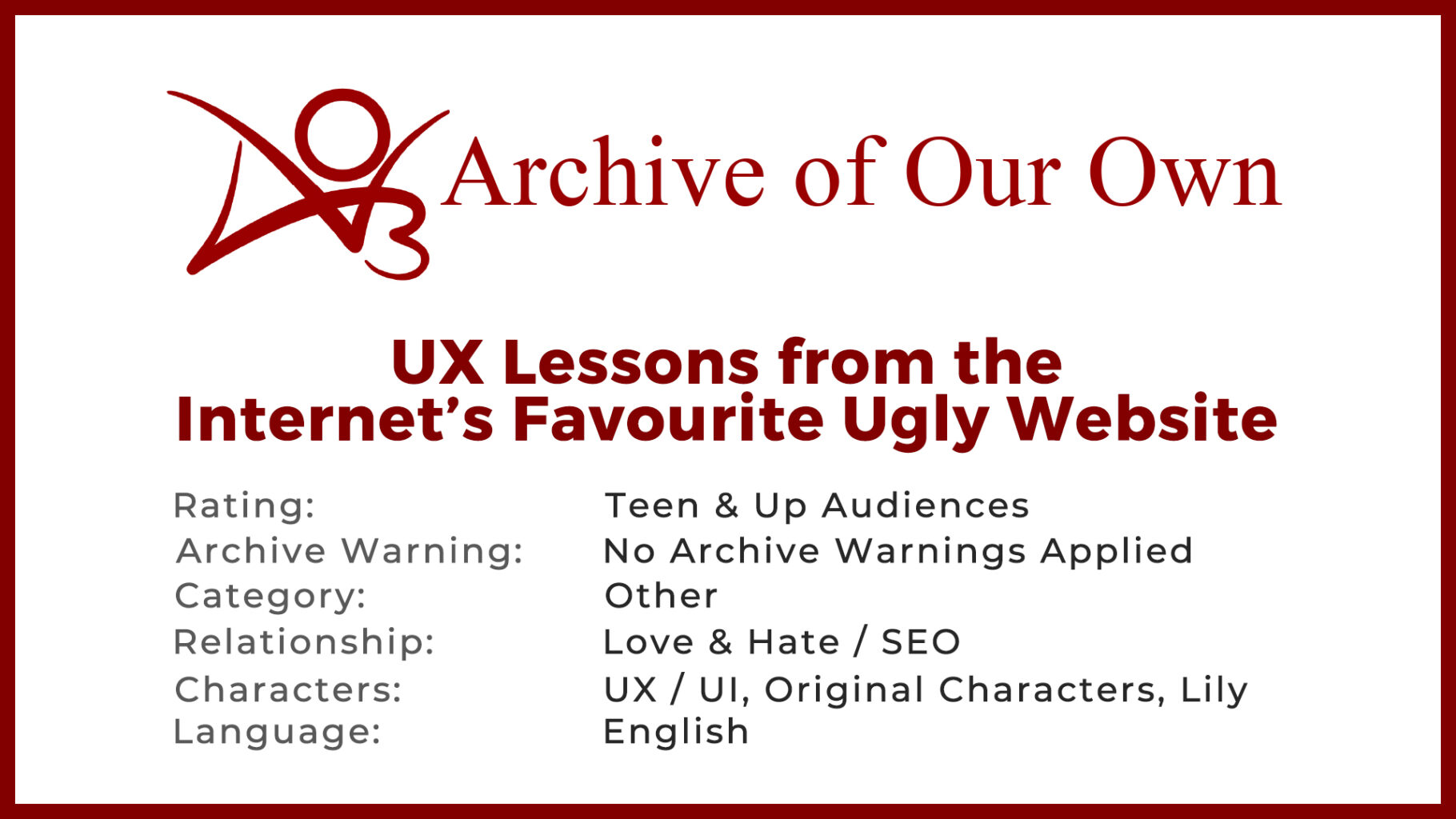 AO3 Banner Image